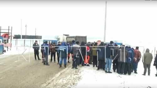 Забастовка на М12 Москва Казань. Фото из сети. 15 часов назад.