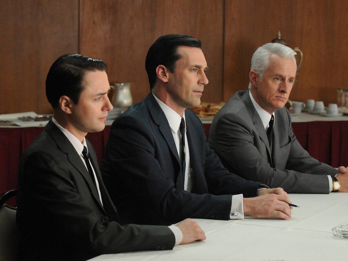 Кадр из сериала «Безумцы», 2007-2015 год, режиссер Мэтью Вайнер