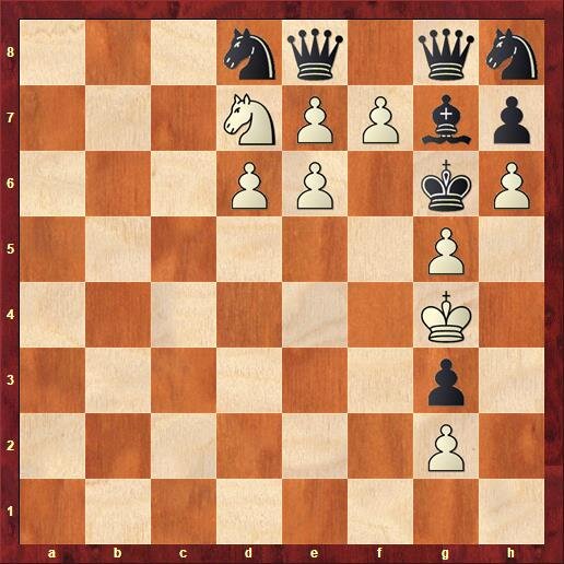 Ход белых. Выигрыш.