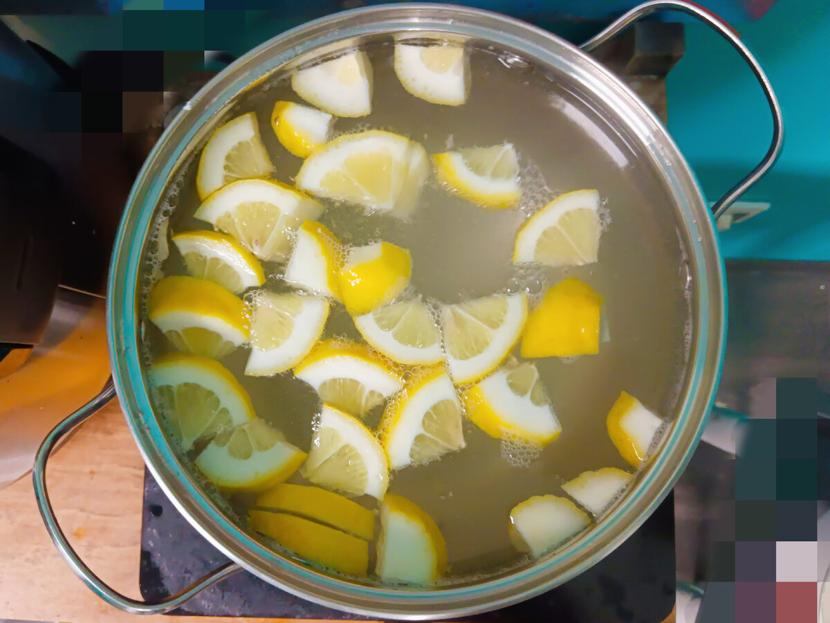 Лимонный компот с имбирем