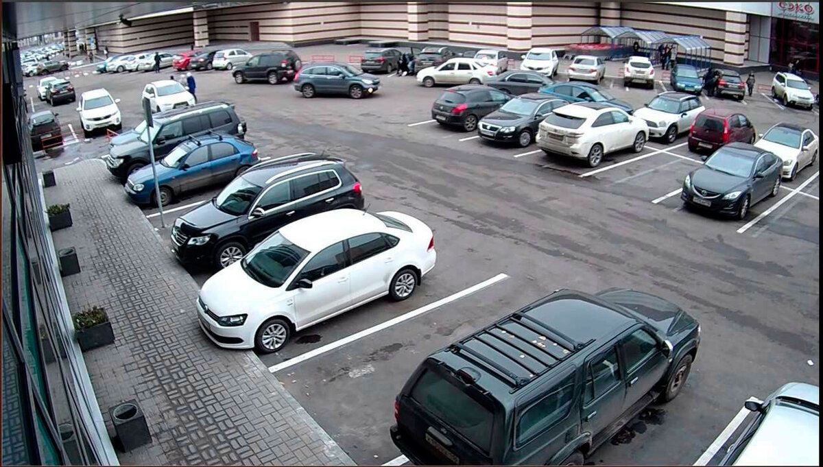 Видеонаблюдение за автостоянкой 