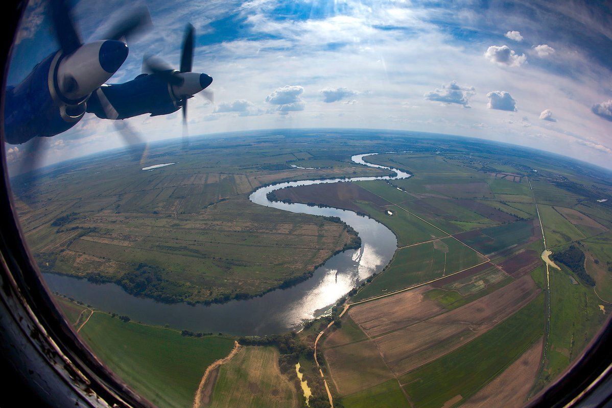 Фото земли из самолета