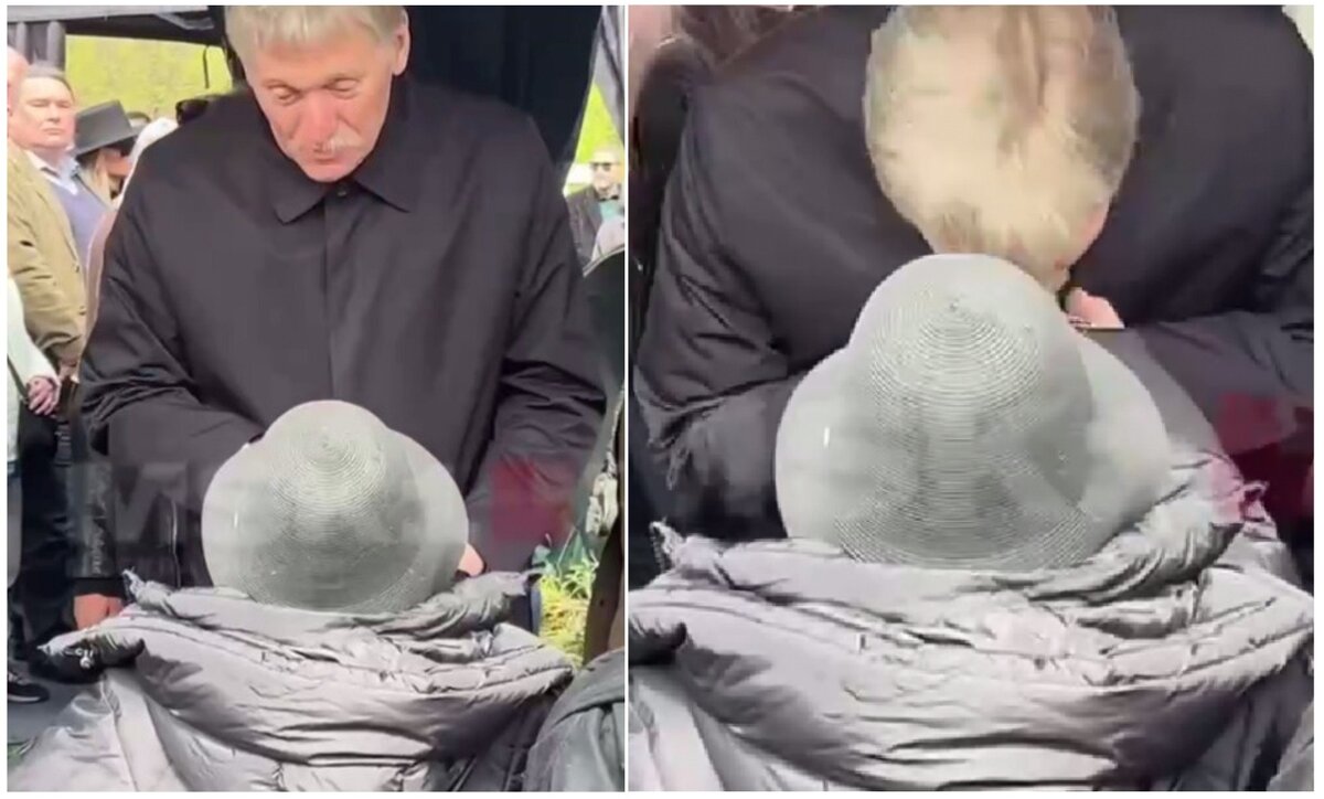 Д. Песков целует руку А. Пугачёвой / Кадры из видео