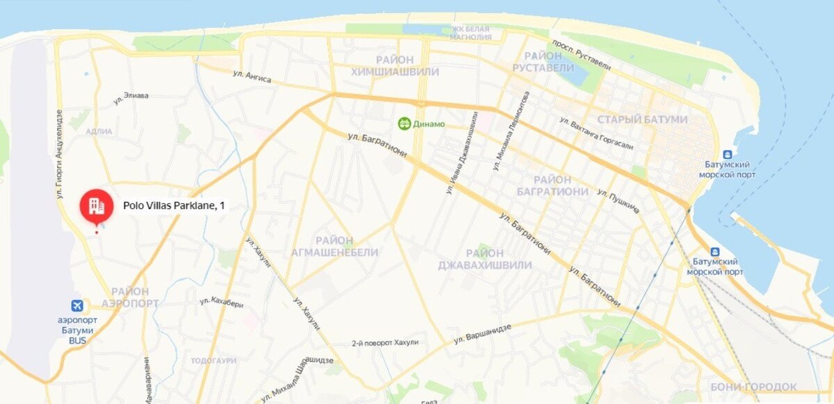 Расположение объекта