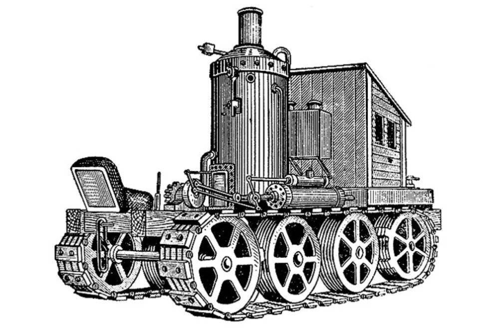 Первый в мире трактор