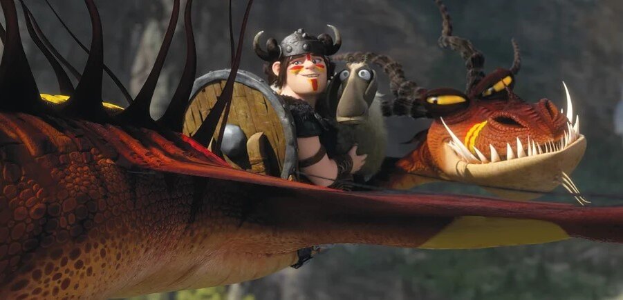 Кадр из анимационного фильма "Как приручить дракона 2". Изображение взято из свободных источников