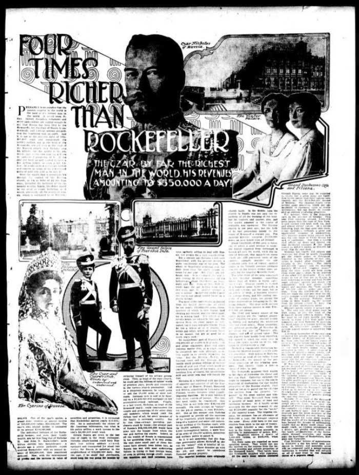 Обложка номера газета The Washington Herald  за 17 октября 1915 года , США