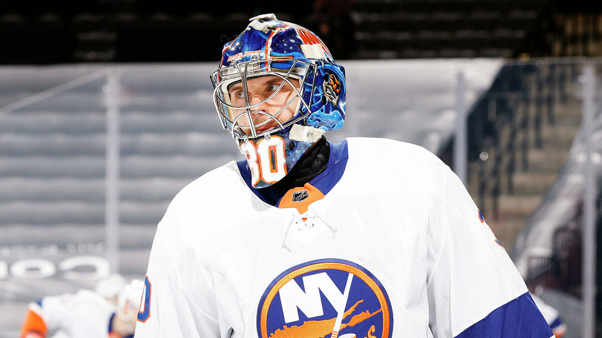 Первая звезда дня в НХЛ - Илья Сорокин, собственной персоной.