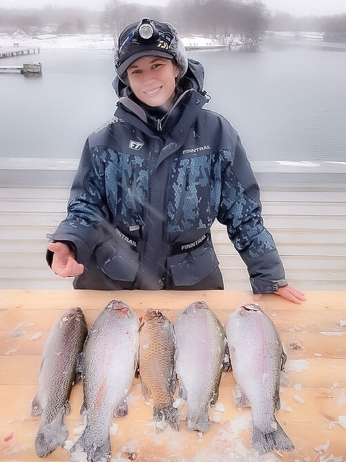 8 кг форели и один килошный карп
