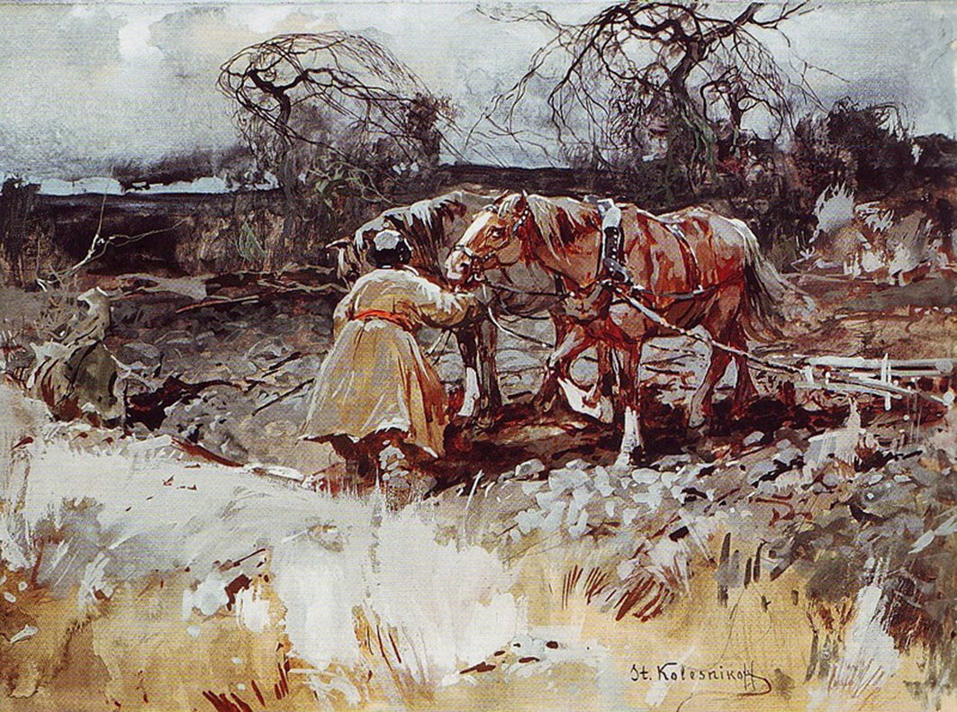 Русский художник 4 буквы. Степан Колесников 1879-1955. Художник Степан Колесников 1879 1955. Колесников Степан Федорович художник. Колесников Степан Федорович (1879 - 1955) "осень".