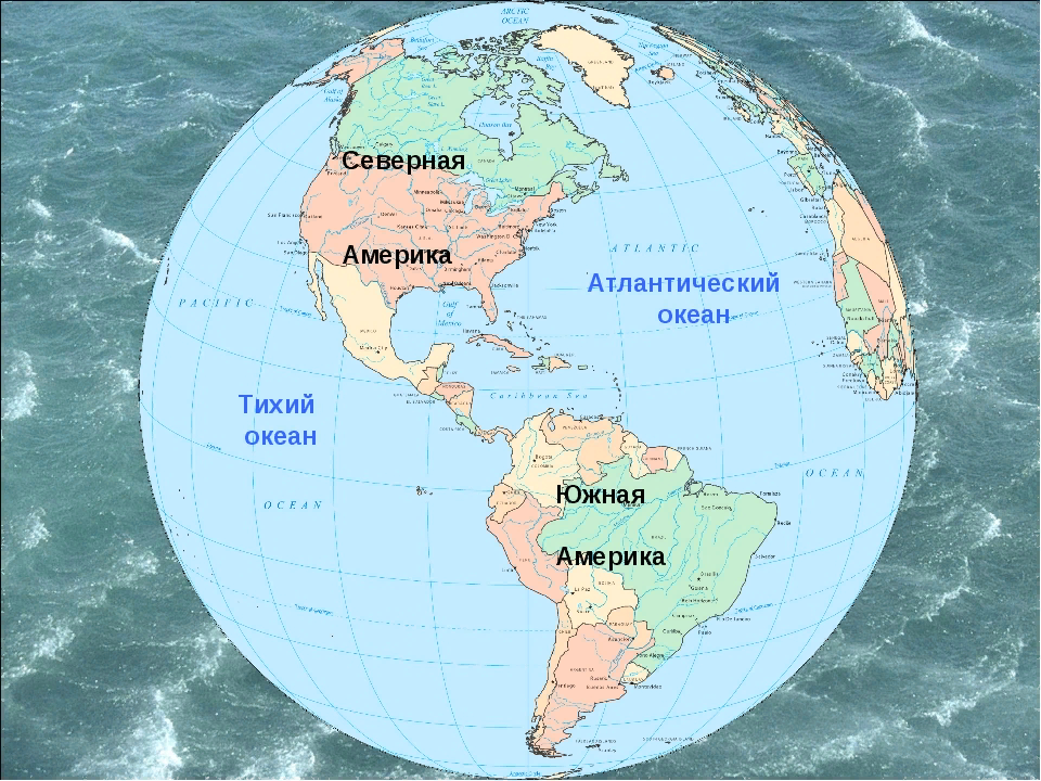 Где находится южный. Тихий и Атлантический океан на карте. Граница Тихого и Атлантического океана. Северная b .yfzz Америка на карте. Северная и Южная Америка материк.