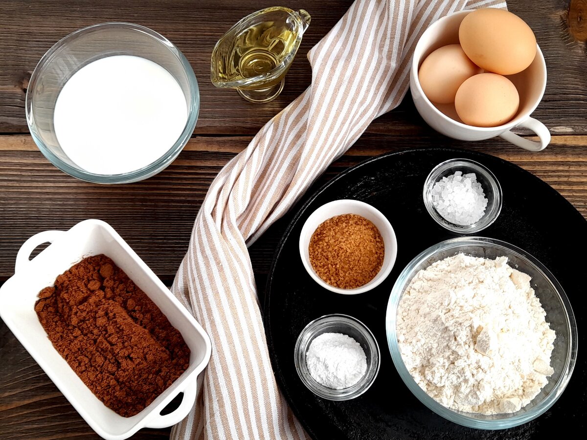 ингредиенты для черемуховых блинов 