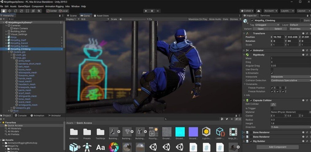 👉Unity: c помощью него разрабатывают многочисленные мобильные приложения казуальные, гипер-казуальные игры различные платформеры, симмуляторы, а так же игры типа AA и AAA. Среди наиболее известных: GrimDawn, Cities: Skylines, Rust, Hearthstone, Ori And The Blind Forest (Фото: Unity.com)