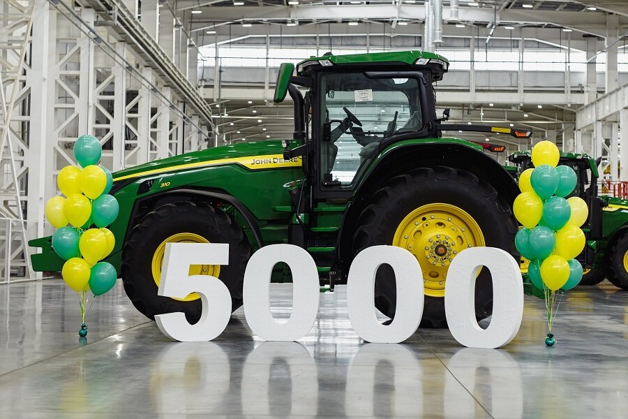 Российский завод John Deere отмечает День рождения наряду с выпуском 5000-ой машины