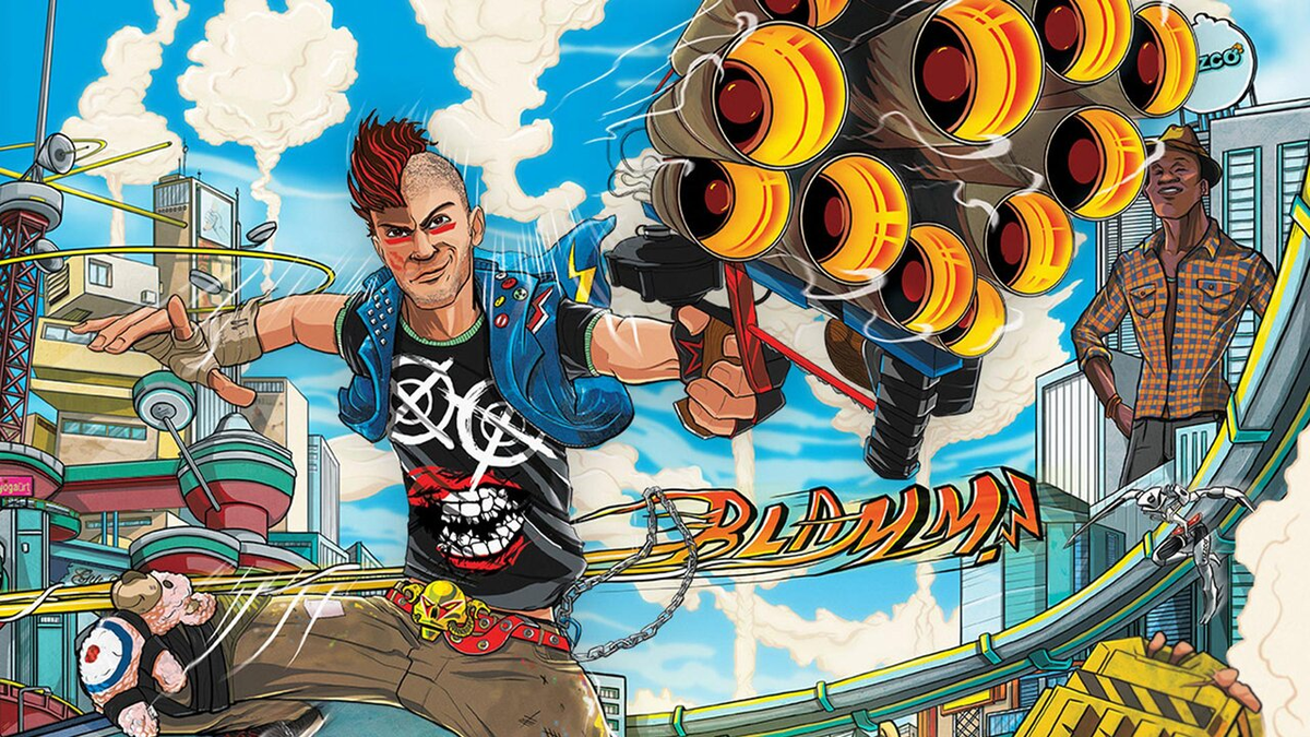 Главный арт игры Sunset Overdrive