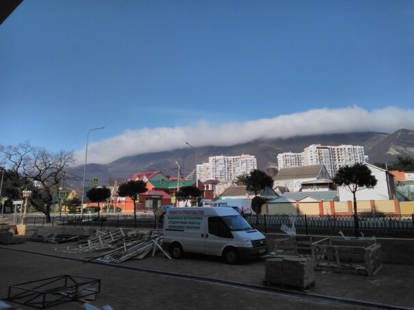 Дымка. Ветер в Геленджике 