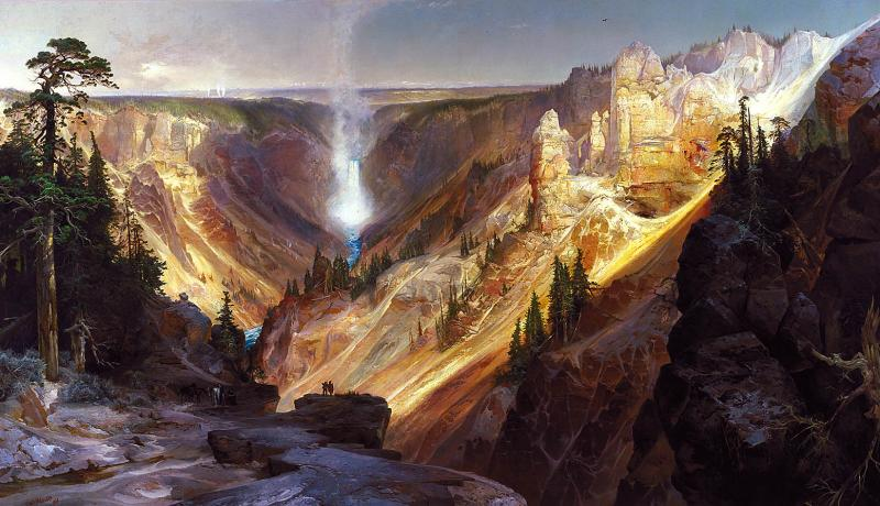 Thomas Moran, The Grand Canyon of the Yellowstone, 1872, Yellowstone National Park Фото: nps.gov 
