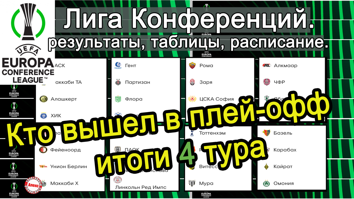 Кто сыграет в плей-офф Лиги Европы? Результаты. Расписание. Таблица. 6 тур. Алек