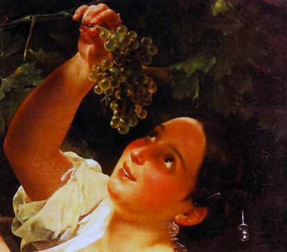 Брюллов. Итальянский полдень. 1827. Фрагмент. Холст, масло. Русский музей, Санкт-Петербург