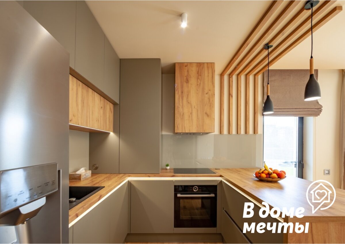 Дизайн кухни-гостиной в частном доме: 40 лучших фото