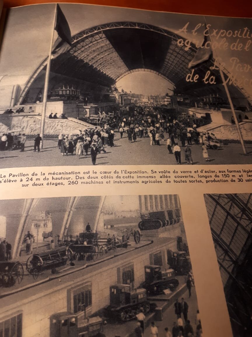 Страница журнала Revue de Moscou , сентябрь 1939 , фото автора 