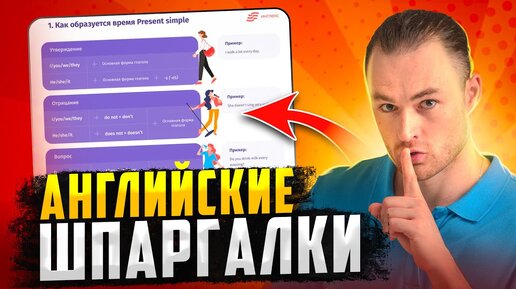 Шпаргалки по грамматике английского для начинающих