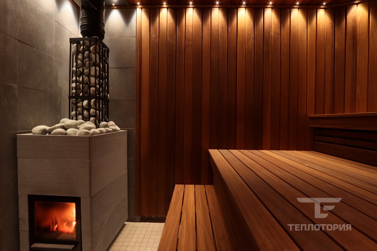 Баня в современном стиле.