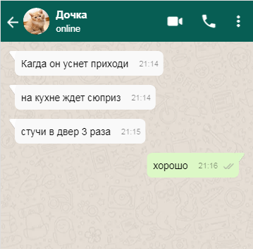 скрин нашей переписки