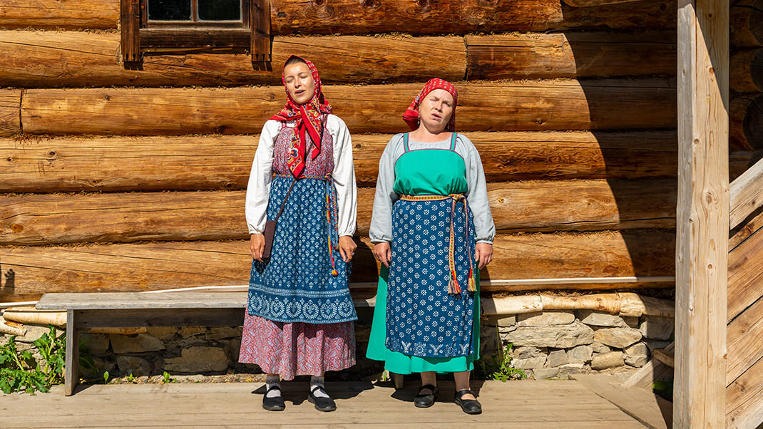 На экскурсии с фольклорными элементами