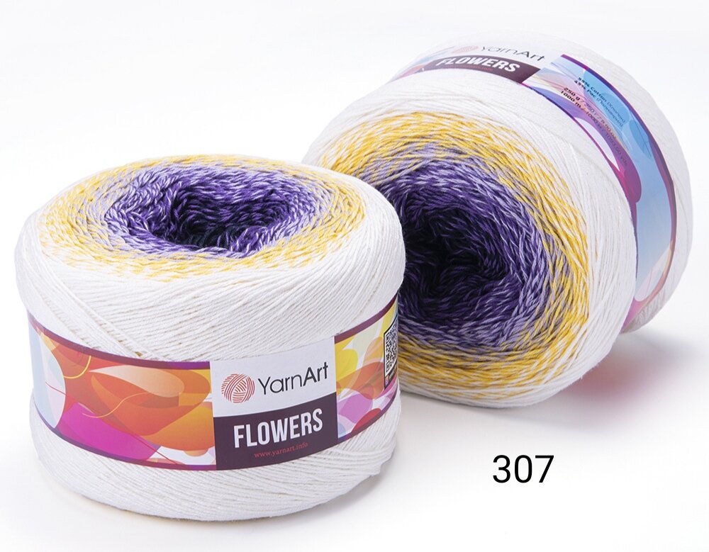 Пряжа Yarnart Flowers 307