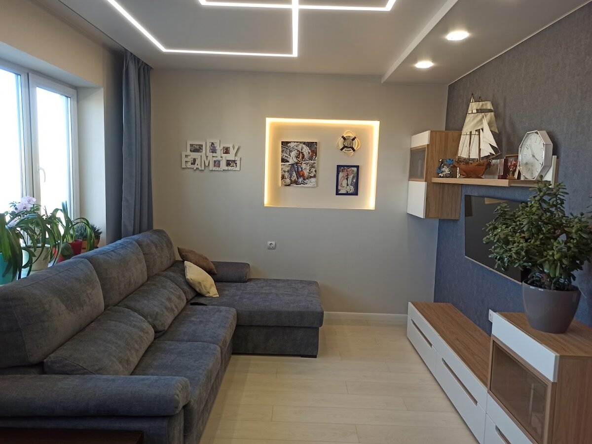 Освешение в гостиной (листайте галерею)