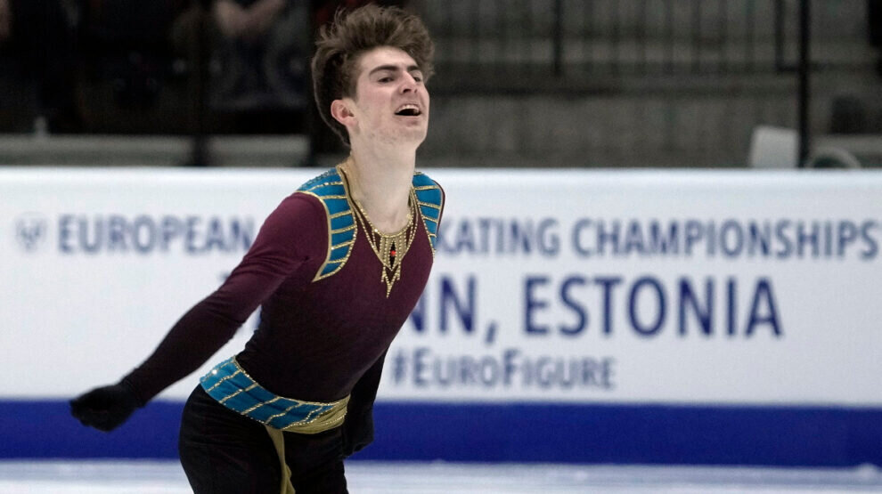    Марк Кондратюк выступает на чемпионате Европы в Таллине.Фото: Reuters