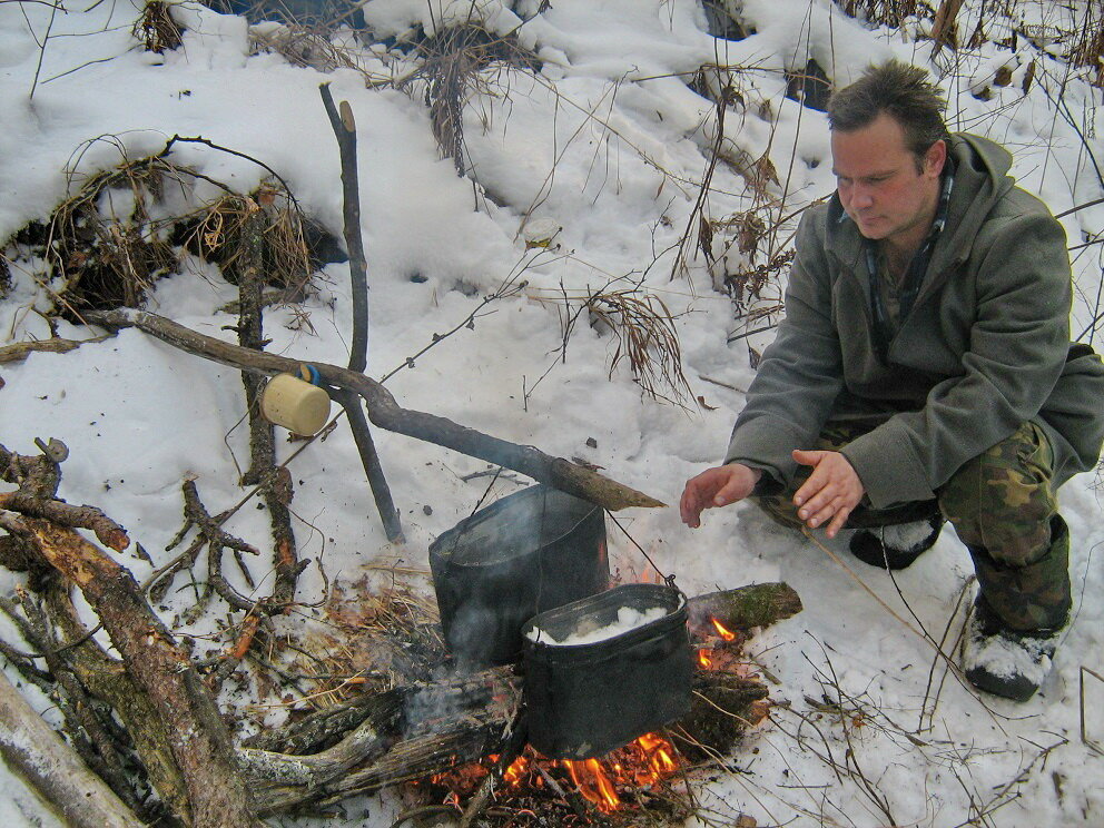 И. Е. Анисимов в зимнем рейде, 2007г. 