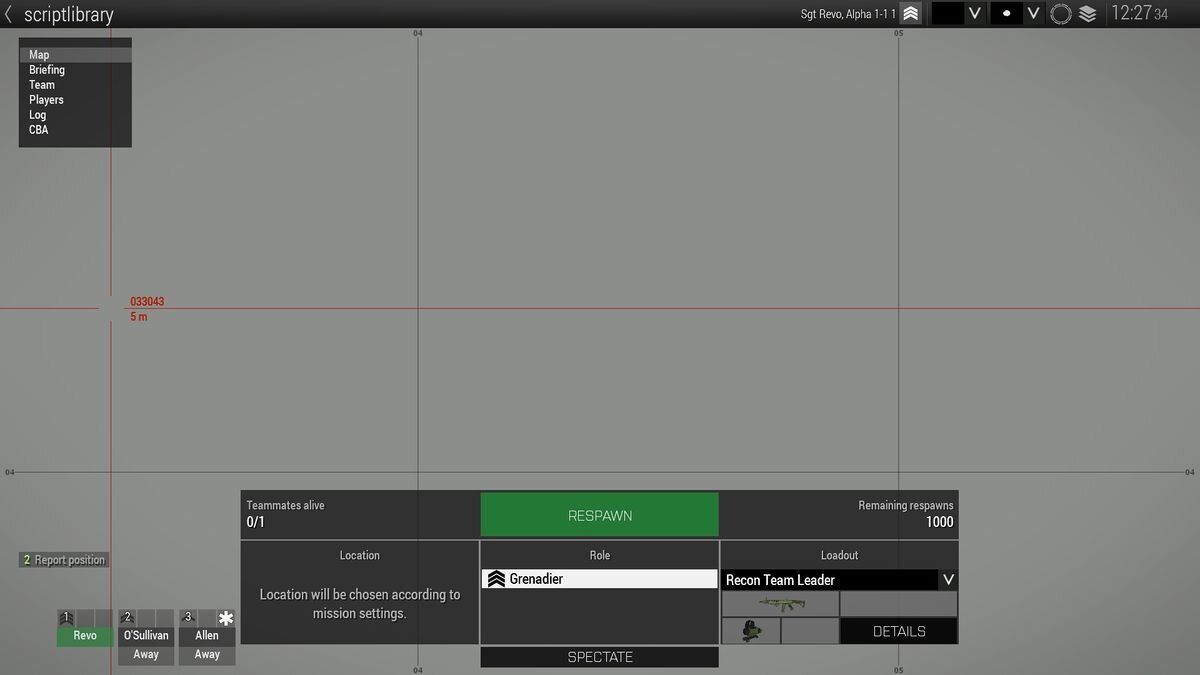 меню возрождения 