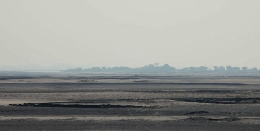 Ландшафт острова Маджули до посадки леса. 