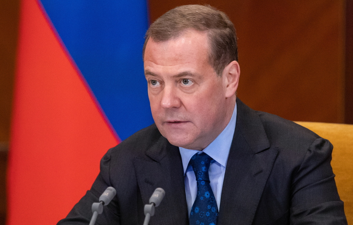    Заместитель председателя Совета безопасности РФ Дмитрий Медведев  Екатерина Штукина/POOL/ТАСС