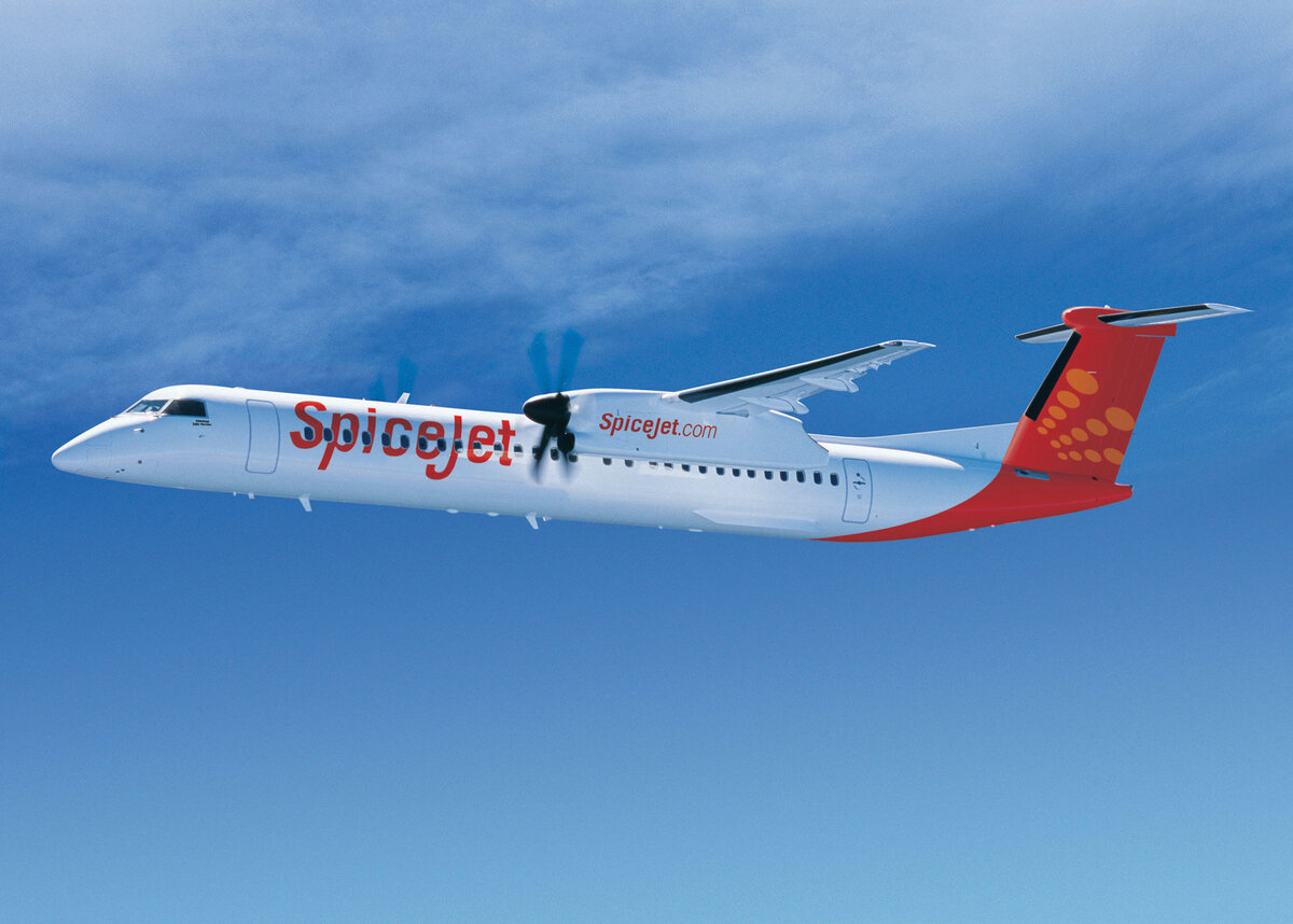 Bombardier Q400 авиакомпании SpiceJet, изображение с сайта производителя