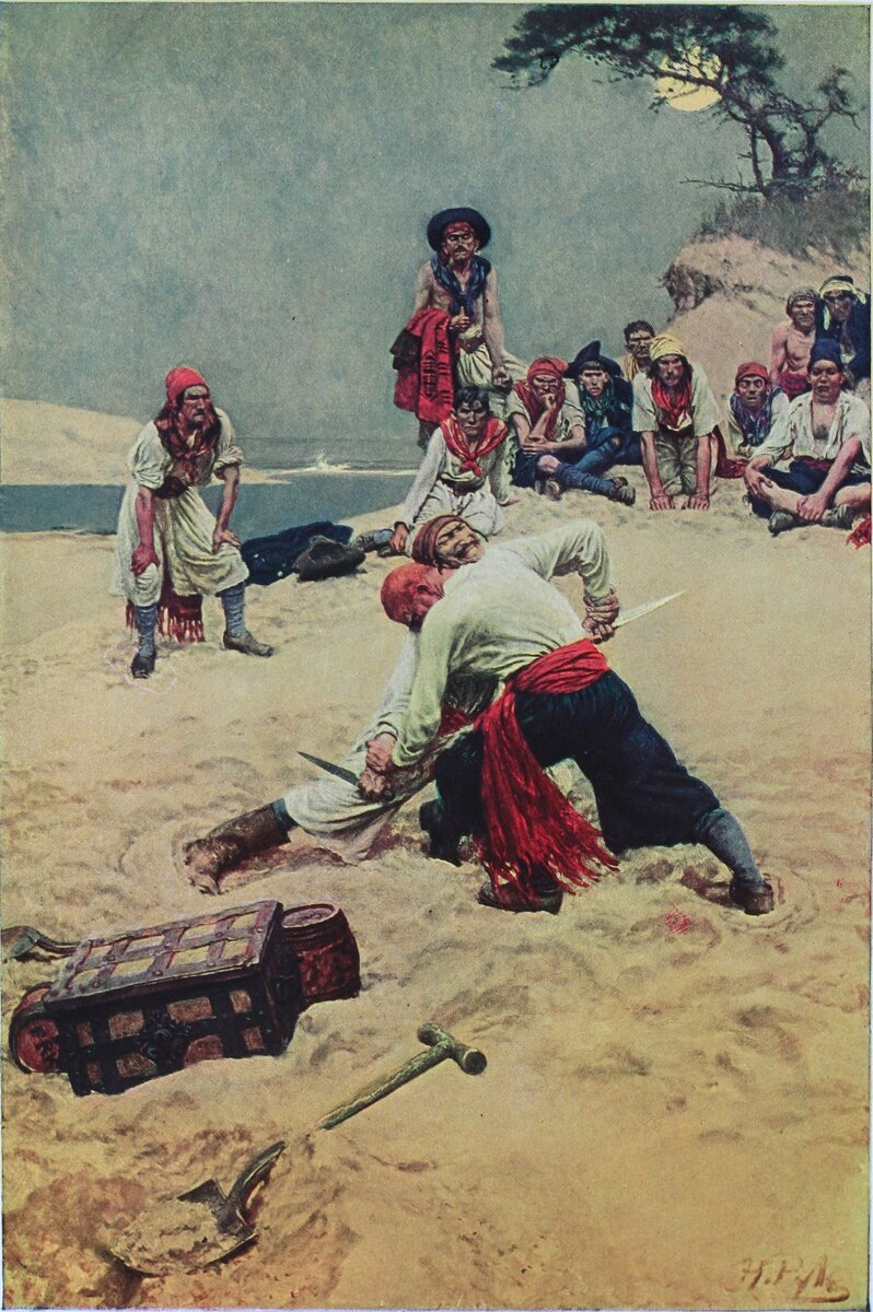  Говард Пайл, Драка пиратов за добычу.1905
