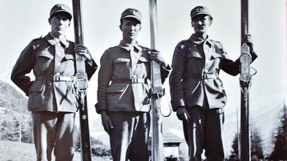 Aurel Vouardoux, Alcide Genoud и Marcel Michoud — победители гонки 1944 года. Фото: lenouvelliste.ch