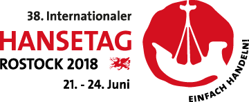 Логотип 38-х Международных Ганзейских дней в Ростоке (Германия)