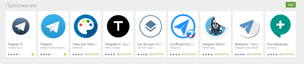 Как видим, альтернативных приложений Telegram много, но официальные из них - только 2