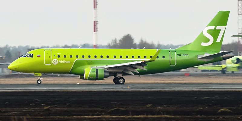 Embraer 170SU авіакомпанії S7 Airlines; 17 вживаних літаків було взято в лізинг на початку 2017 року - перший надійшов у квітні