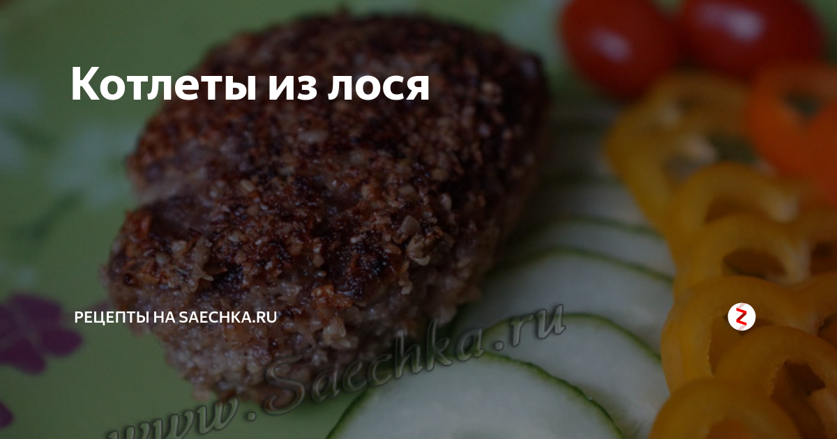 Вкусные котлеты из лосятины