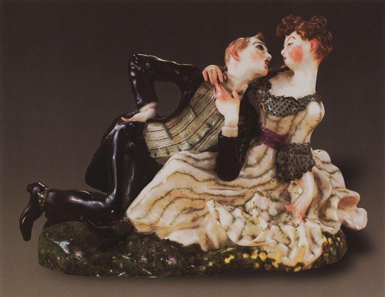 Lovers 1, Konstantin Somov , 1905