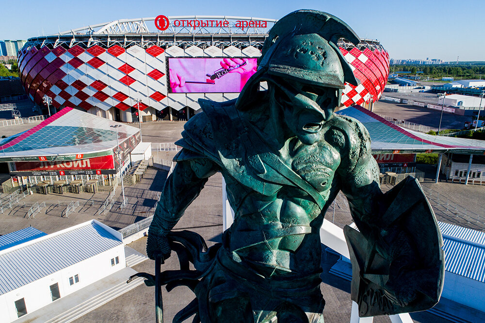 Вид на стадион «Открытие-арена», который во время ЧМ 2018 будет носить название стадион «Спартак»Фото Сергея Бобылева / ТАСС