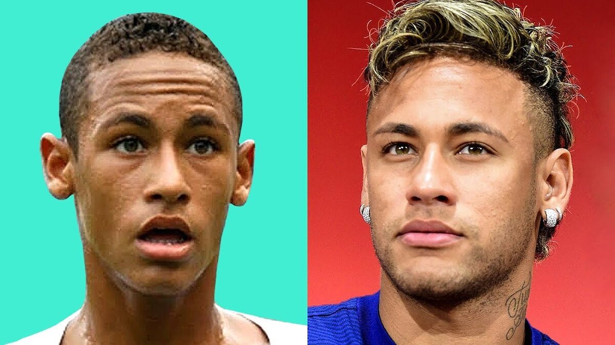 Неймар в детстве / Неймар сейчас