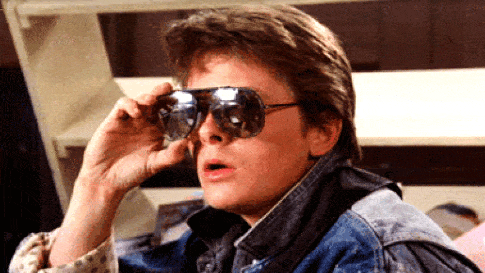 Кадры из фильма “Назад в будущее”
