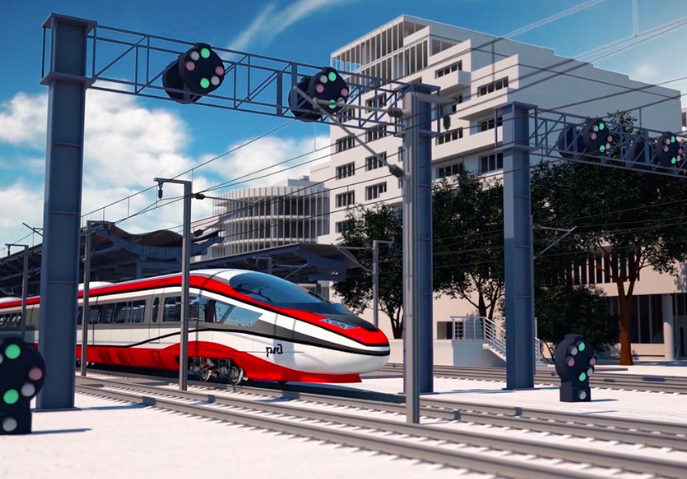 Концепт российского высокоскоростного поезда. © АО "Скоростные магистрали"