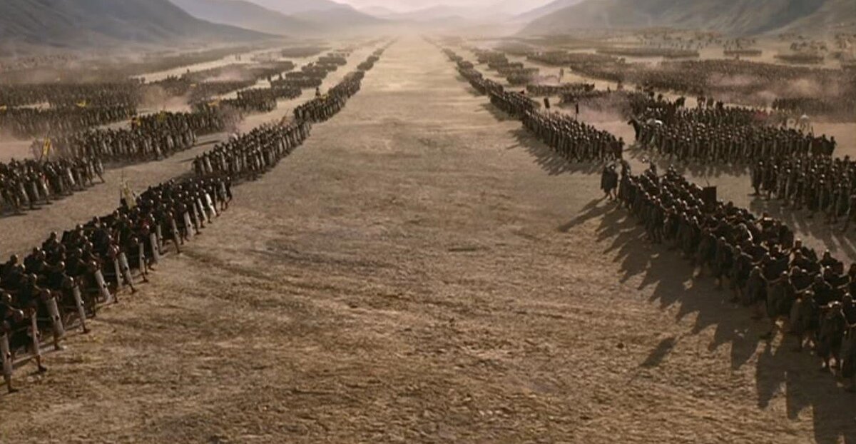 Битва при Филиппах. Кадр из Т/c: Рим