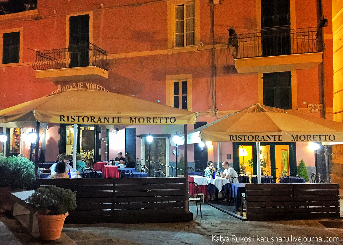 Ресторан  в Монтероссо-аль-Маре. Италия / фото автора